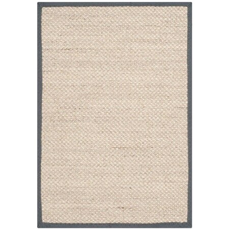 Safavieh Natural Fiber Small Rectangle Area Rug Marble & Dark Grey - 3 x 5 ft. NF143D-3